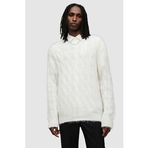AllSaints pulover de lana Kosmic culoarea bej imagine