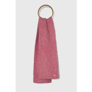Superdry esarfa din amestec de lana culoarea roz, melanj imagine