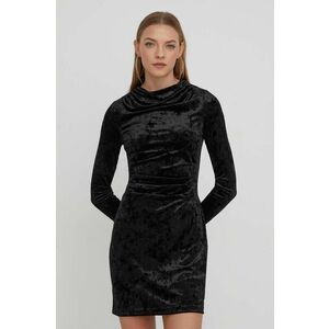 Superdry rochie culoarea negru, mini, mulata imagine
