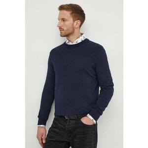 BOSS pulover de bumbac culoarea bleumarin, light 50506024 imagine
