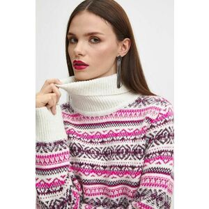 Medicine pulover femei, călduros, cu guler imagine