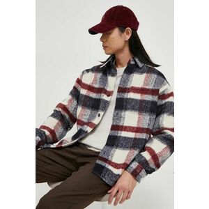 Les Deux jachetă cămașă din amestec de lână de tranzitie, oversize imagine