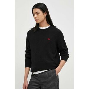 Levi's pulover de lana barbati, culoarea negru, light imagine