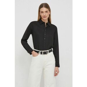 Pepe Jeans camasa ANETTE femei, culoarea negru, cu guler clasic, regular imagine