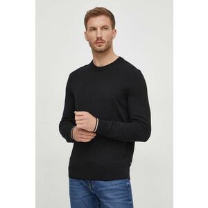 BOSS pulover de bumbac culoarea negru, light 50506024 imagine