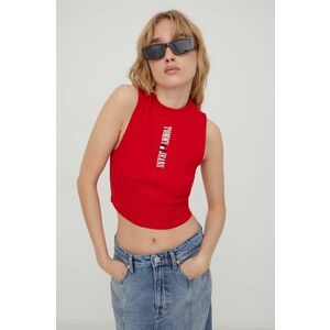 Tommy Jeans top femei, culoarea roșu DW0DW17530 imagine