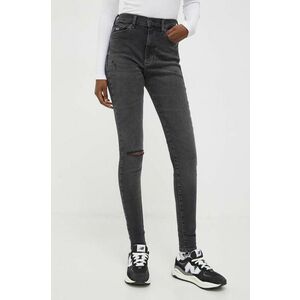 Tommy Jeans jeansi Sylvia femei, culoarea gri imagine