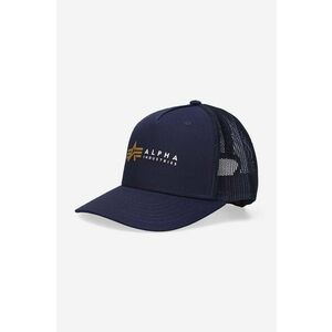 Alpha Industries șapcă culoarea bleumarin, cu imprimeu 106901.07-navy imagine