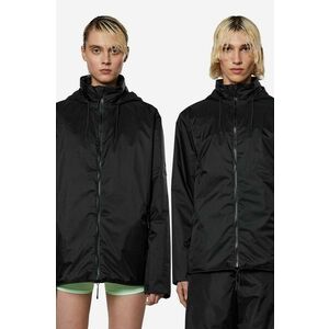 Rains geacă Fuse Jacket femei, culoarea negru, de tranziție, oversize 15400-BLACK. imagine