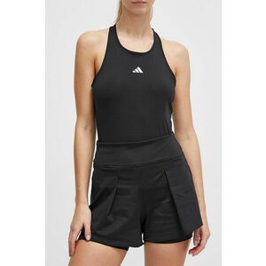 adidas Performance pantaloni scurți de antrenament Tennis Match culoarea negru, uni, high waist HZ4298 imagine