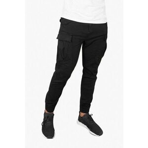 Alpha Industries pantaloni de bumbac Airman Pant culoarea negru 188201.03-black imagine