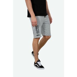Alpha Industries pantaloni scurți Basic bărbați, culoarea gri 116364.17-grey imagine