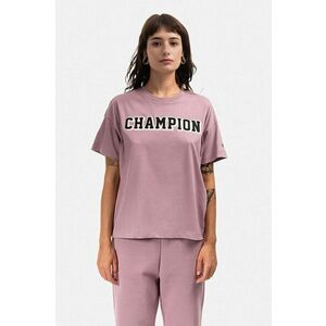 Champion tricou din bumbac culoarea violet 115450-PS162 imagine