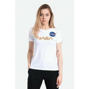 Alpha Industries tricou din bumbac NASA Pm T culoarea alb 198053.438-white imagine
