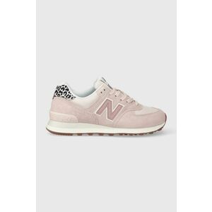 New Balance sneakers 574 culoarea roz imagine