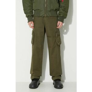 Alpha Industries pantaloni de bumbac Jet Pant culoarea verde, drept 101212.142 imagine