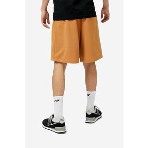 New Balance pantaloni scurți din bumbac culoarea portocaliu imagine