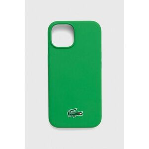 Lacoste Husă pentru telefon iPhone 15 6, 1 culoarea verde imagine