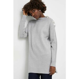 Answear Lab pulover femei, culoarea gri, cu turtleneck imagine