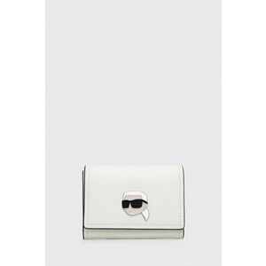 Karl Lagerfeld portofel de piele femei, culoarea alb imagine