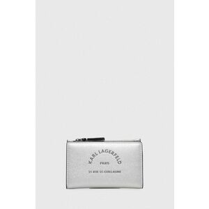 Karl Lagerfeld portofel femei, culoarea argintiu imagine