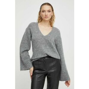 By Malene Birger pulover de lana femei, culoarea gri, călduros imagine