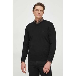 BOSS pulover de bumbac culoarea negru, light 50506042 imagine