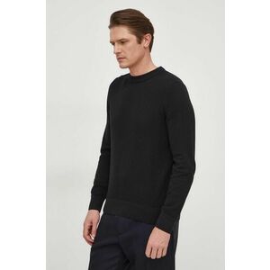 BOSS pulover de bumbac culoarea negru, light 50506022 imagine