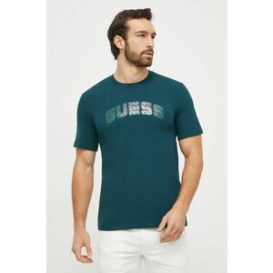 BOSS Green tricou bărbați, culoarea verde, cu imprimeu 50506373 imagine