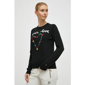 Rossignol pulover de lana JCC femei, culoarea negru, light imagine