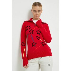 Rossignol pulover de lana JCC femei, culoarea rosu, cu guler imagine