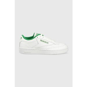 Reebok sneakers din piele Club C 85 culoarea alb, IE9387 IE9387-white imagine