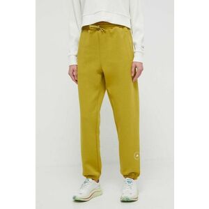 adidas by Stella McCartney pantaloni de trening culoarea verde, cu imprimeu IU0863 imagine