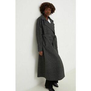 Answear Lab palton femei, culoarea negru, de tranzitie imagine