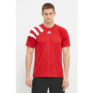 adidas Performance tricou de antrenament Fortore 23 culoarea roșu, cu imprimeu HY0571 imagine