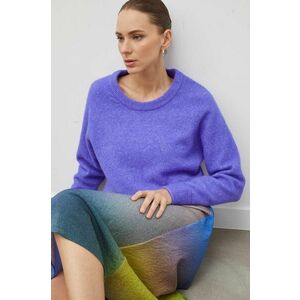 Samsoe Samsoe pulover de lână femei, culoarea violet, light imagine