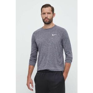 Nike mânecă lungă de antrenament culoarea gri, melanj imagine