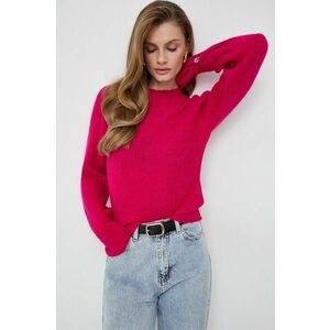 Morgan pulover din amestec de lana femei, culoarea roz imagine