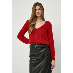 Morgan pulover din amestec de lana femei, culoarea rosu imagine