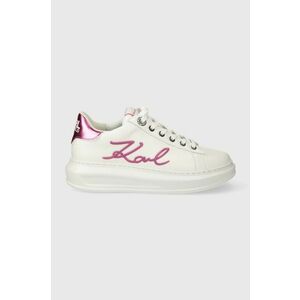 Karl Lagerfeld sneakers din piele KAPRI culoarea alb, KL62510A imagine