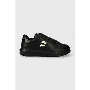 Karl Lagerfeld sneakers din piele KAPRI MENS culoarea negru, KL52530N imagine