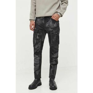 G-Star Raw pantaloni de bumbac culoarea gri, mulata imagine