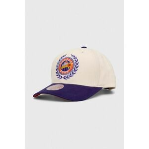 Mitchell&Ness șapcă de baseball din bumbac Phoenix Suns culoarea alb, cu imprimeu imagine