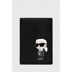 Karl Lagerfeld portofel de piele femei, culoarea negru imagine