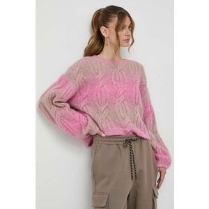 Miss Sixty pulover de lana femei, culoarea roz, călduros imagine