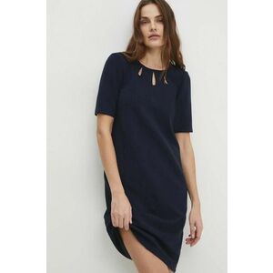 Answear Lab rochie culoarea albastru marin, mini, drept imagine