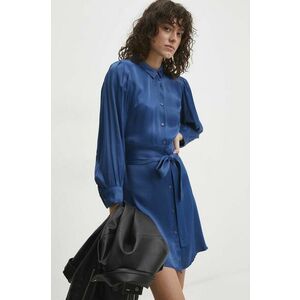 Answear Lab rochie culoarea albastru marin, mini, evazati imagine