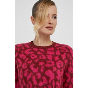United Colors of Benetton pulover din amestec de lana femei, culoarea roz, light imagine