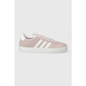 adidas sneakers din piele intoarsă COURT culoarea roz ID6281 imagine