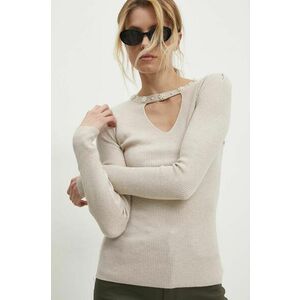 Answear Lab pulover femei, culoarea bej, light imagine